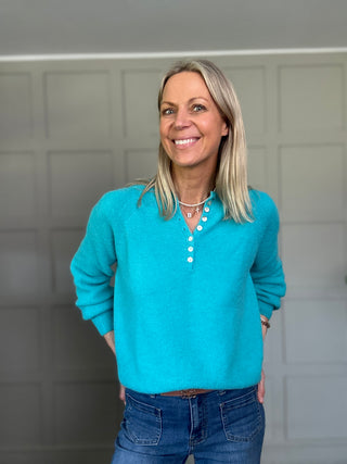 Joey Button Front Jumper - 13 Colours