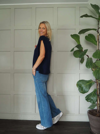 Joylynne Sleeveless Cardigan with Front Buttons - Bright Green, Bright Pink, Oatmeal