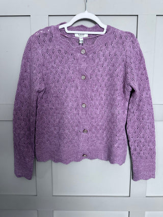 Bymonna Pointelle Cardigan by BYoung - Lilac