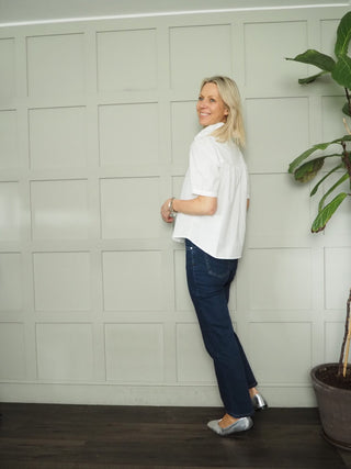 Clarkenwell Straight Leg, Mid Rise Jeans - Dark Indigo