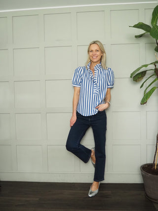 Clarkenwell Straight Leg, Mid Rise Jeans - Dark Indigo