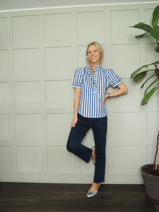 Clarkenwell Straight Leg, Mid Rise Jeans - Dark Indigo