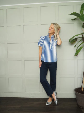 Clarkenwell Straight Leg, Mid Rise Jeans - Dark Indigo