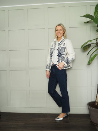 Clarkenwell Straight Leg, Mid Rise Jeans - Dark Indigo