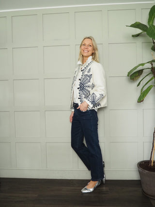 Clarkenwell Straight Leg, Mid Rise Jeans - Dark Indigo