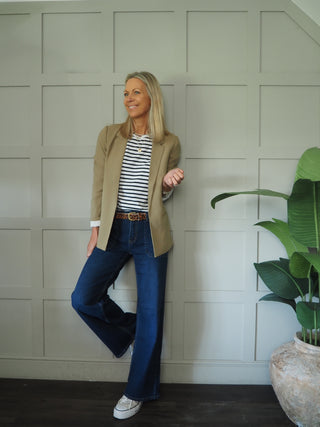 Dax Mid Rise Wide Leg Jeans - Light Denim, Mid Blue