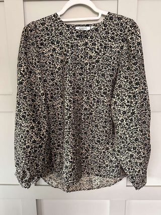 Karitta Long Sleeve Blouse by Moss Copenhagen - Camel with Black