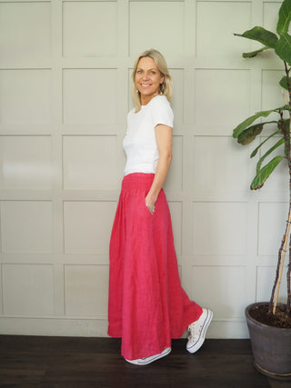 Aster Ribbed T Shirt with Short Sleeves by Saint Tropez - White