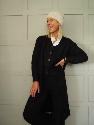 Caroline Super Soft Beanie Hat with Ribbing by Moss Copenhagen - Oatmeal