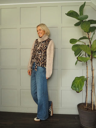 Simba Leopard Print Gilet by Luella