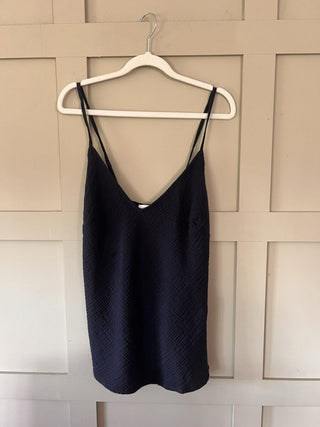 Minca Cheesecloth Camisole with Adjustable Spaghetti Straps - Charcoal, Green, Navy Blue, Pink