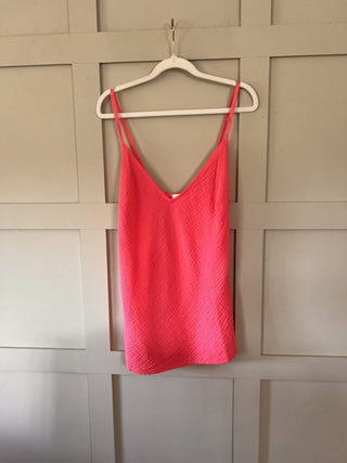 Minca Cheesecloth Camisole with Adjustable Spaghetti Straps - Charcoal, Green, Navy Blue, Pink