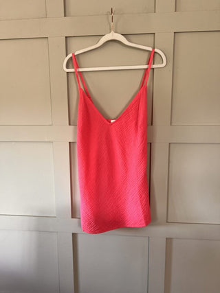 Minca Cheesecloth Camisole with Adjustable Spaghetti Straps - Charcoal, Green, Navy Blue, Pink