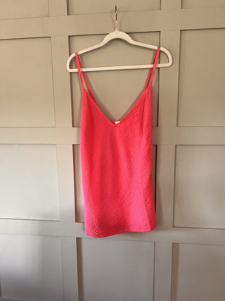 Minca Cheesecloth Camisole with Adjustable Spaghetti Straps - Charcoal, Green, Navy Blue, Pink