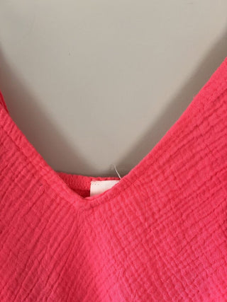 Minca Cheesecloth Camisole with Adjustable Spaghetti Straps - Charcoal, Green, Navy Blue, Pink