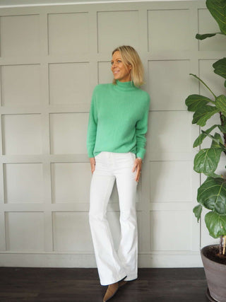 Shania Mid Rise Jeans - Black, Ecru and Oatmeal