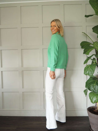 Shania Mid Rise Jeans - Black, Ecru and Oatmeal