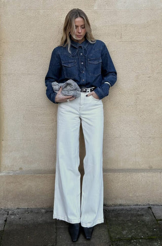 Bay Wide Leg Jeans by Seventy Mochi - Ecru, Weekender