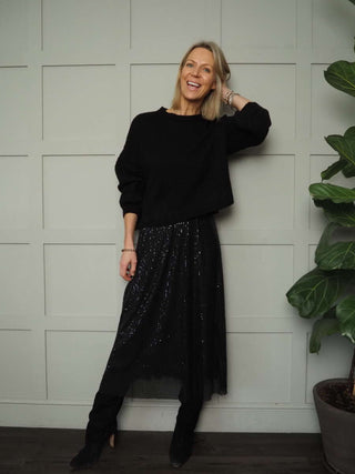 Shia Jumper with Cropped Balloon Sleeves - 7 Colours