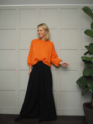 Shia Jumper with Cropped Balloon Sleeves - 7 Colours