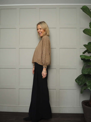 Shia Jumper with Cropped Balloon Sleeves - 7 Colours