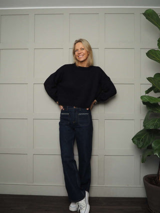 Shia Jumper with Cropped Balloon Sleeves - 7 Colours