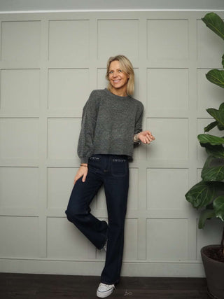 Shia Jumper with Cropped Balloon Sleeves - 7 Colours