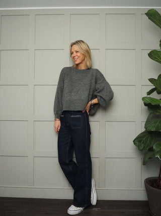 Shia Jumper with Cropped Balloon Sleeves - 7 Colours