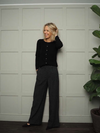 Gracen Wool Blend Trousers by Moss Copenhagen - Charcoal Grey