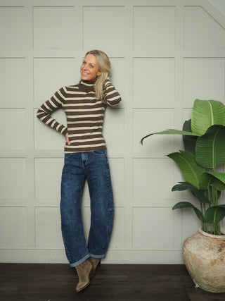 Bayfield Barrel Leg Stretch Jeans  - Denim Blue