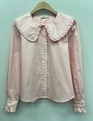 Spencer Blouse with Peter Pan Collar - Pink