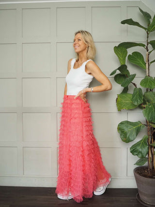 Ruffle Tulle Skirt - 7 Colours