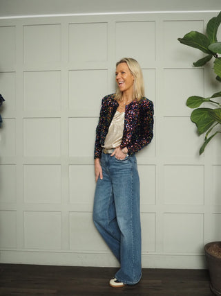 Marta Sequin Jacket By Part Two - Multi Colour