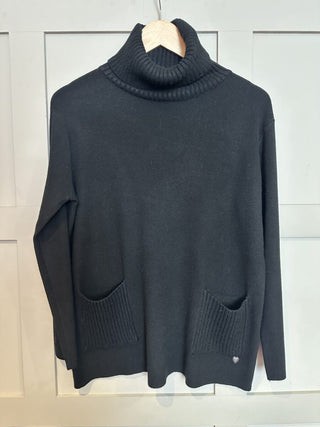 Maley Super Soft Polo Neck with Ribbing and Pockets - 6 Colours