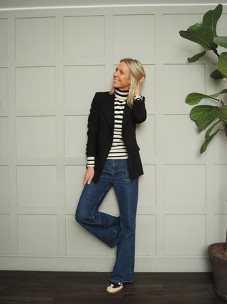 Warwick Single-Breasted Blazer - Black