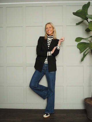 Warwick Single-Breasted Blazer - Black