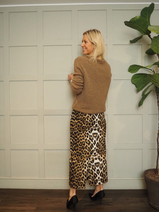 Yolanda Pencil Skirt by Soaked - Leopard Print