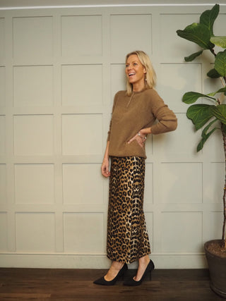 Yolanda Pencil Skirt by Soaked - Leopard Print