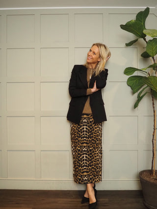 Yolanda Pencil Skirt by Soaked - Leopard Print