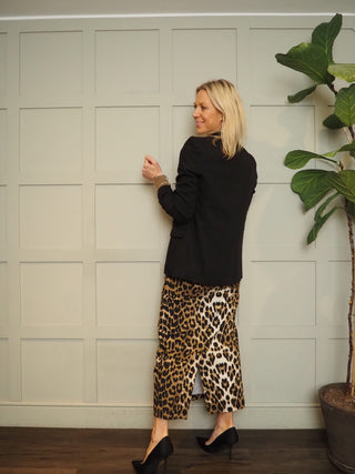 Yolanda Pencil Skirt by Soaked - Leopard Print