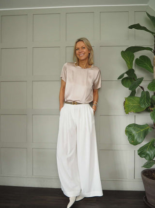 Nara Silk Mix Short Sleeved T-Shirt - 6 Colours