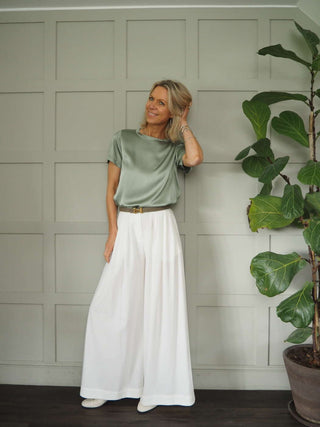 Nara Silk Mix Short Sleeved T-Shirt - 6 Colours