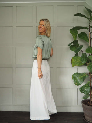 Nara Silk Mix Short Sleeved T-Shirt - 6 Colours