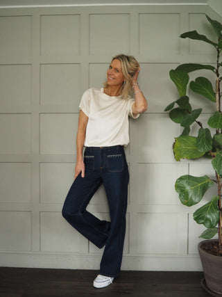 Nara Silk Mix Short Sleeved T-Shirt - 6 Colours