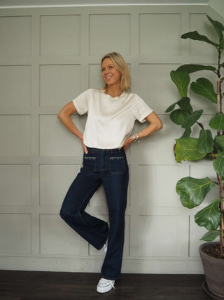 Nara Silk Mix Short Sleeved T-Shirt - 6 Colours