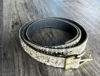 Super Sparkly Belt - Black, Gold