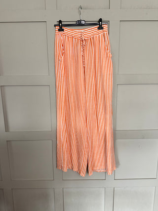 Minx Striped Wide Leg Linen Trousers - 6 Colours