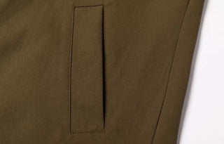 Margot Trench Coat with Detachable Hood & Tie - Khaki