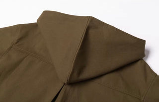Margot Trench Coat with Detachable Hood & Tie - Khaki