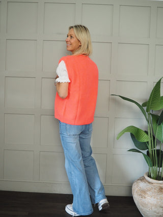 Genie Zip Front Sleeveless Cardigan - 7 Colours